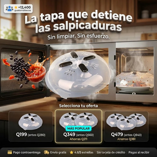 CUBIERTA ANTISALPICADURAS PARA MICROONDAS