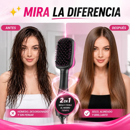 Cabello liso, seco y sin frizz en 10 minutos sin dañarlo