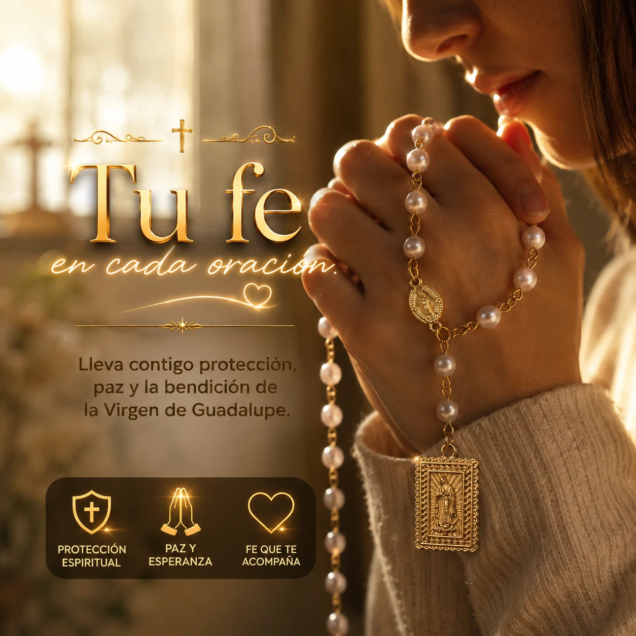Lleva contigo la protección de la Virgen de Guadalupe