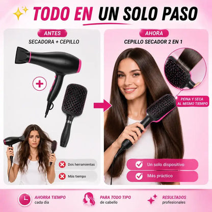 Cabello liso, seco y sin frizz en 10 minutos sin dañarlo