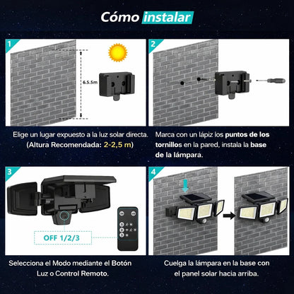 🔦 Seguridad automática para tu hogar sin pagar electricidad.